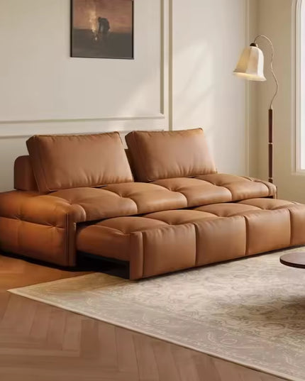 Compact Convertible Sofa Bed with Fold Out Design for Living Room