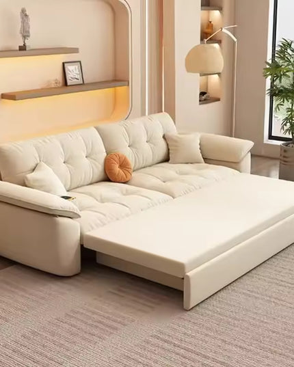 Pull Out Folding Sofa Bed with Convertible Design for Living Room