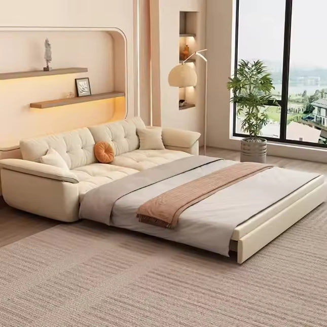 Pull Out Folding Sofa Bed with Convertible Design for Living Room